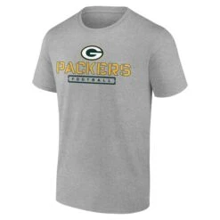 Men's Fanatics Branded Heather Gray Green Bay Packers Personalized Name & Number Evanston Stencil T-Shirt -Riddel Shop mens fanatics branded heather gray green bay packers personalized name and number evanston stencil t shirt pi5115000 altimages ff 5115008 df39a4498c1d4c3917c7alt2 full