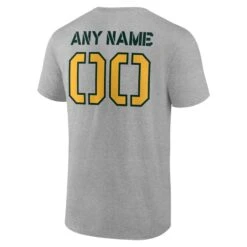 Men's Fanatics Branded Heather Gray Green Bay Packers Personalized Name & Number Evanston Stencil T-Shirt -Riddel Shop mens fanatics branded heather gray green bay packers personalized name and number evanston stencil t shirt pi5115000 altimages ff 5115008 df39a4498c1d4c3917c7alt3 full