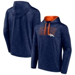 Men's Fanatics Branded Heather Navy Denver Broncos Hook And Ladder Pullover Hoodie