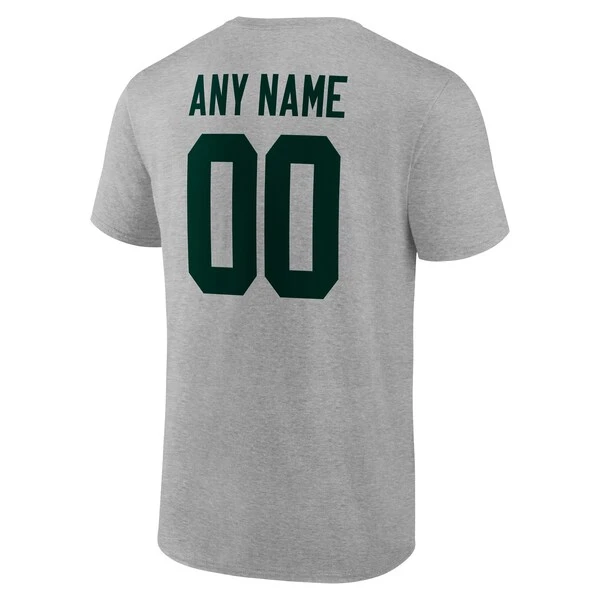Men's Fanatics Branded Heathered Gray Green Bay Packers Team Authentic Custom T-Shirt 5 Men's Fanatics Branded Heathered Gray Green Bay Packers Team Authentic Custom T-Shirt - Image 3