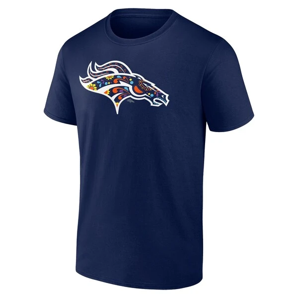 Men's Fanatics Branded Navy Denver Broncos ÑFL Por La Cultura Team Logo T-Shirt 4 Men's Fanatics Branded Navy Denver Broncos ÑFL Por La Cultura Team Logo T-Shirt - Image 2