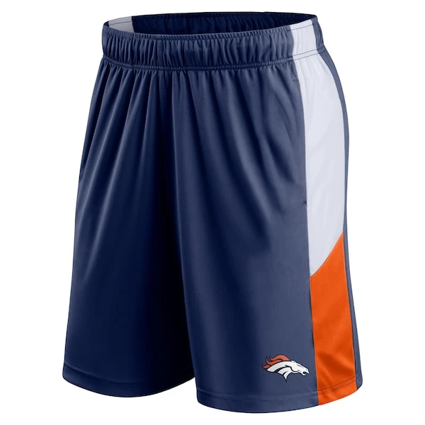 Men's Fanatics Branded Navy Denver Broncos Prep Colorblock Shorts - Image 2