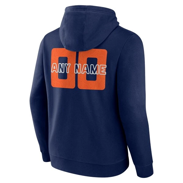 Men's Fanatics Branded Navy Denver Broncos Stellar Personalized Name & Number Pullover Hoodie 5 Men's Fanatics Branded Navy Denver Broncos Stellar Personalized Name & Number Pullover Hoodie - Image 3