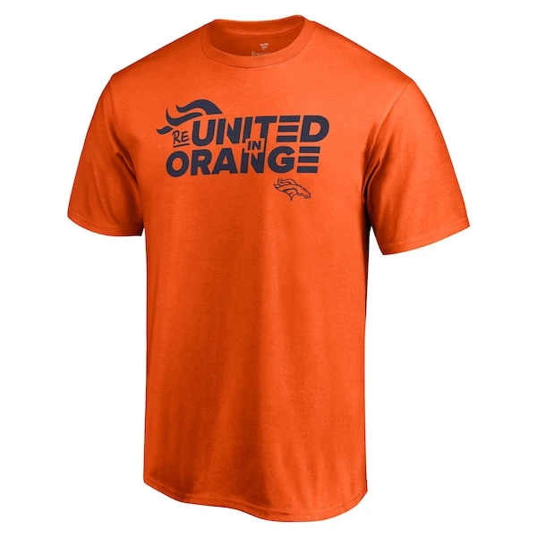 Men's Fanatics Branded Orange Denver Broncos ReUnited In Orange T-Shirt 4 Men's Fanatics Branded Orange Denver Broncos ReUnited In Orange T-Shirt - Image 2