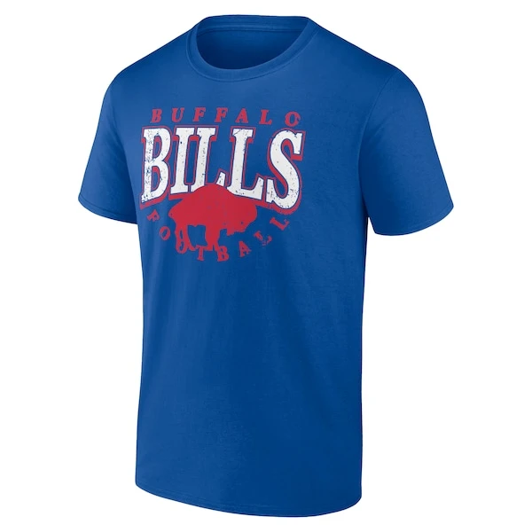 Men's Fanatics Branded Royal Buffalo Bills Big & Tall Throwback T-Shirt 4 Men's Fanatics Branded Royal Buffalo Bills Big & Tall Throwback T-Shirt - Image 2