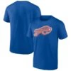 Men's Fanatics Branded Royal Buffalo Bills Chrome Dimension T-Shirt