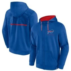 Men's Fanatics Branded Royal Buffalo Bills Defender Evo Full-Zip Hoodie