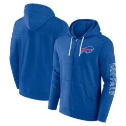 Men's Fanatics Branded Royal Buffalo Bills Offensive Lineup Hoodie Full-Zip Hoodie