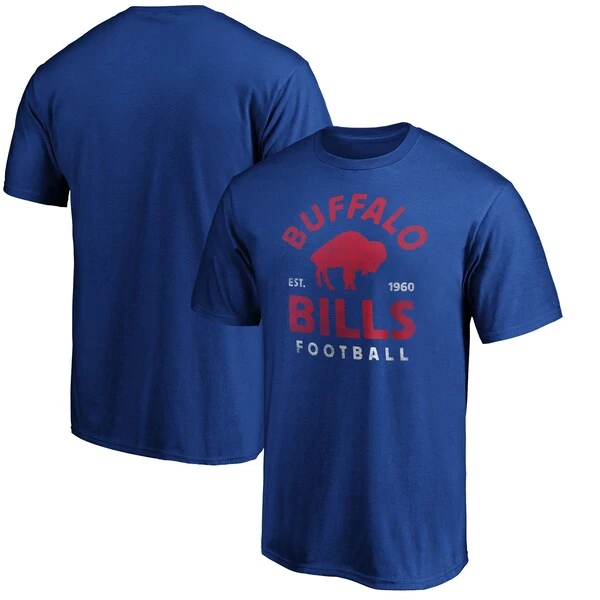 Men's Fanatics Branded Royal Buffalo Bills Vintage Arch T-Shirt
