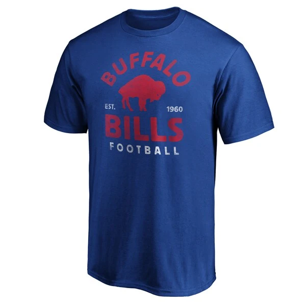 Men's Fanatics Branded Royal Buffalo Bills Vintage Arch T-Shirt - Image 2