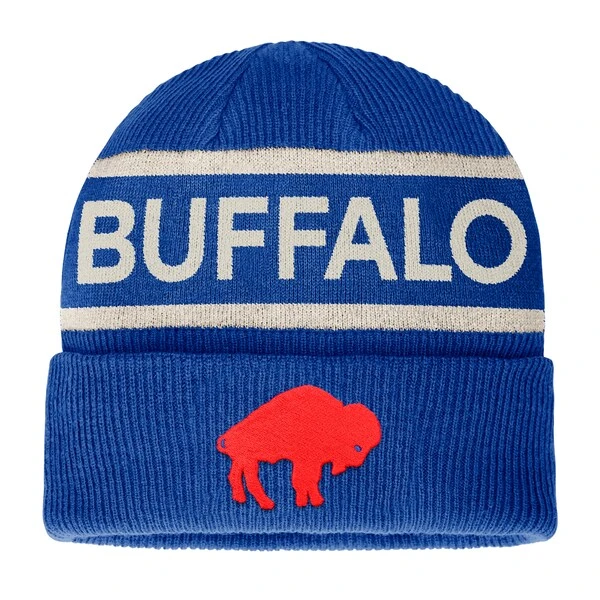 Men's Fanatics Branded Royal Buffalo Bills Vintage Heritage Cuffed Knit Hat
