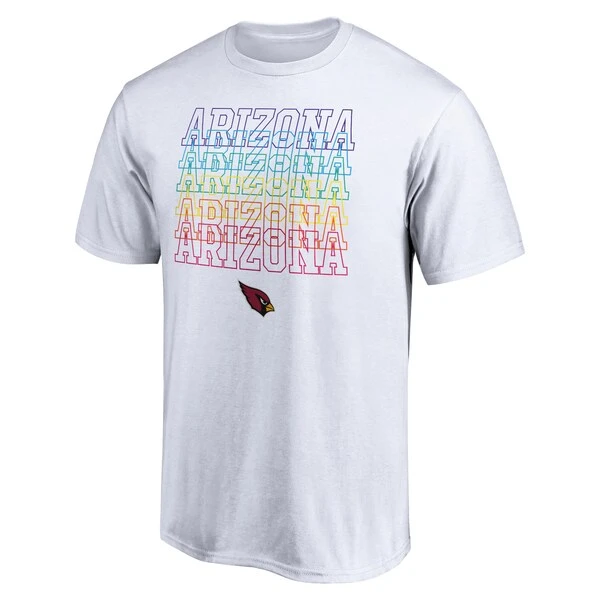 Men's Fanatics Branded White Arizona Cardinals City Pride T-Shirt 4 Men's Fanatics Branded White Arizona Cardinals City Pride T-Shirt - Image 2