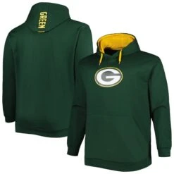 Men's Green Green Bay Packers Big & Tall Logo Pullover Hoodie