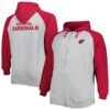 Men's Heather Gray Arizona Cardinals Big & Tall Fleece Raglan Full-Zip Hoodie Jacket -Riddel Shop mens heather gray arizona cardinals big and tall fleece raglan full zip hoodie jacket pi4963000 altimages ff 4963702 01d76ef09297803a6560alt1 full