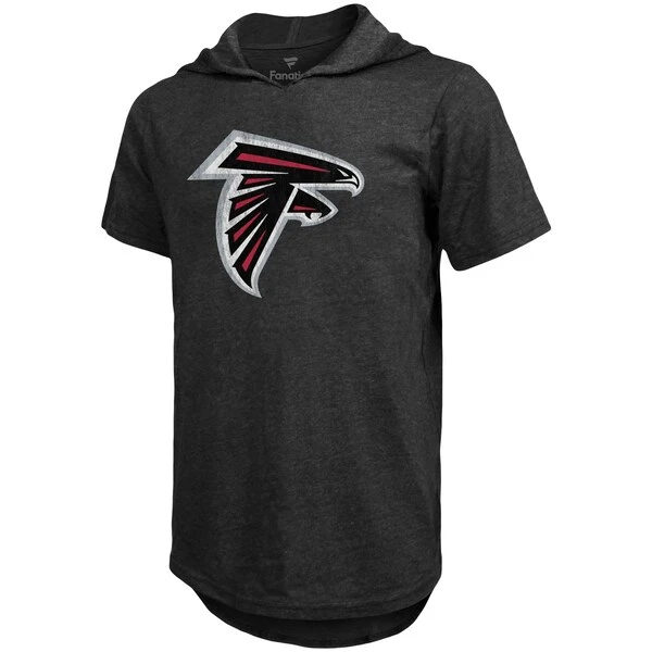 Men's Majestic Threads Calvin Ridley Black Atlanta Falcons Player Name & Number Tri-Blend Hoodie T-Shirt 4 Men's Majestic Threads Calvin Ridley Black Atlanta Falcons Player Name & Number Tri-Blend Hoodie T-Shirt - Image 2