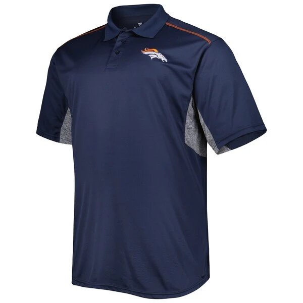 Men's Navy Denver Broncos Big & Tall Team Color Polo 4 Men's Navy Denver Broncos Big & Tall Team Color Polo - Image 2