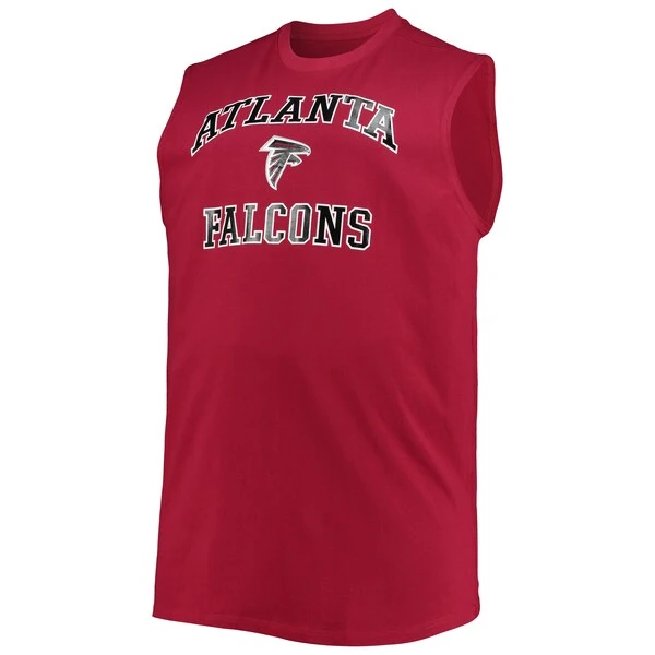 Men's Red Atlanta Falcons Big & Tall Muscle Tank Top 4 Men's Red Atlanta Falcons Big & Tall Muscle Tank Top - Image 2