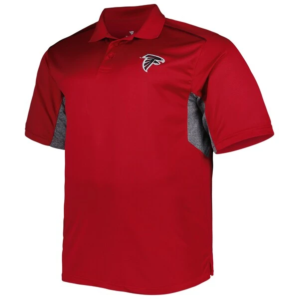 Men's Red Atlanta Falcons Big & Tall Team Color Polo - Image 2