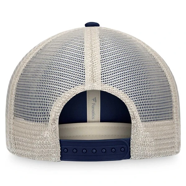 Men's Fanatics Branded Navy/Natural Denver Broncos Heritage Patch Trucker Adjustable Hat 6 Men's Fanatics Branded Navy/Natural Denver Broncos Heritage Patch Trucker Adjustable Hat - Image 4