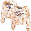 Women's Majestic Threads Russell Wilson White/Orange Denver Broncos Off-Shoulder Tie-Dye Name & Number Cropped Long Sleeve V-Neck T-Shirt 1 Women's Majestic Threads Russell Wilson White/Orange Denver Broncos Off-Shoulder Tie-Dye Name & Number Cropped Long Sleeve V-Neck T-Shirt -Riddel Shop orange denver broncos off shoulder tie dye name and number cropped long sleeve v neck t shirt pi4811000 altimages ff 4811643 575a9c9ee72c1e25c2bcalt1 full