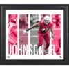 Paris Johnson Jr. Arizona Cardinals Framed 15" X 17" Player Panel Collage
