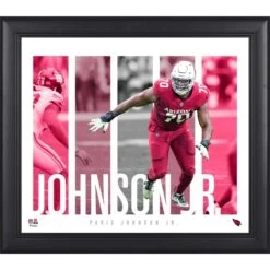 Paris Johnson Jr. Arizona Cardinals Framed 15" X 17" Player Panel Collage