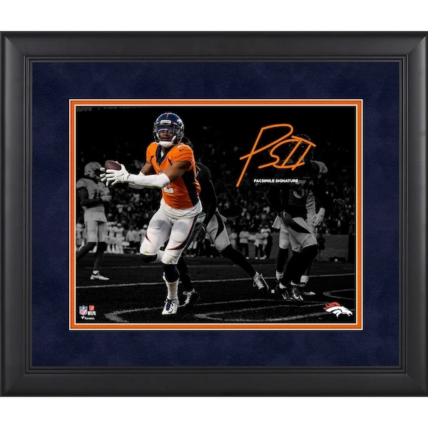 Patrick Surtain II Denver Broncos Facsimile Signature Framed 11" X 14" Spotlight Photograph 3 Patrick Surtain II Denver Broncos Facsimile Signature Framed 11" X 14" Spotlight Photograph