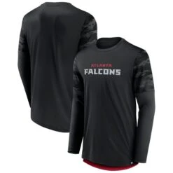 Men's Fanatics Branded Black/Red Atlanta Falcons Square Off Long Sleeve T-Shirt
