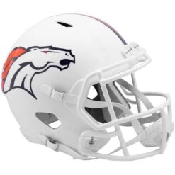 Riddell Denver Broncos Flat White Alternate Revolution Speed Replica Football Helmet