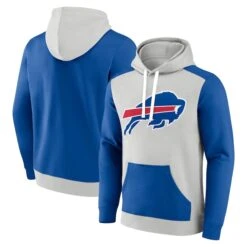Men's Fanatics Branded White/Royal Buffalo Bills Primary Arctic Pullover Hoodie