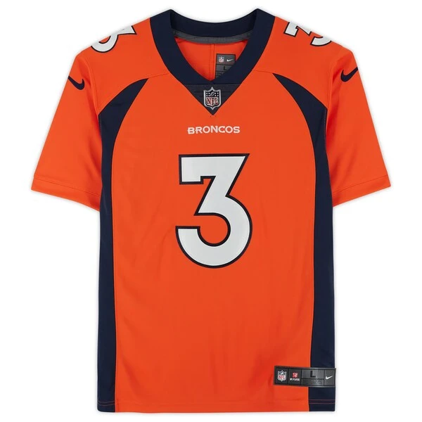 Russell Wilson Orange Denver Broncos Autographed Nike Limited Jersey 5 Russell Wilson Orange Denver Broncos Autographed Nike Limited Jersey - Image 3