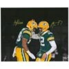 Upper Deck Aaron Rodgers And AJ Dillon Green Bay Packers Autographed 16" X 20" Spotlight Photograph