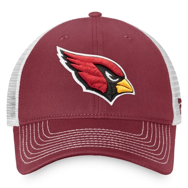 Men's Fanatics Branded Cardinal/White Arizona Cardinals Fundamental Trucker Unstructured Adjustable Hat 4 Men's Fanatics Branded Cardinal/White Arizona Cardinals Fundamental Trucker Unstructured Adjustable Hat - Image 2