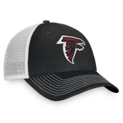 Men's Fanatics Branded Black/White Atlanta Falcons Fundamental Trucker Unstructured Adjustable Hat -Riddel Shop white atlanta falcons fundamental trucker unstructured adjustable hat pi4124000 altimages ff 4124277 9a66def67b113384dd73alt3 full