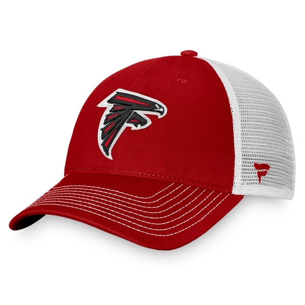 Men's Fanatics Branded Red/White Atlanta Falcons Fundamental Trucker Unstructured Adjustable Hat 3 Men's Fanatics Branded Red/White Atlanta Falcons Fundamental Trucker Unstructured Adjustable Hat