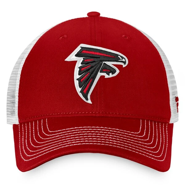Men's Fanatics Branded Red/White Atlanta Falcons Fundamental Trucker Unstructured Adjustable Hat 4 Men's Fanatics Branded Red/White Atlanta Falcons Fundamental Trucker Unstructured Adjustable Hat - Image 2