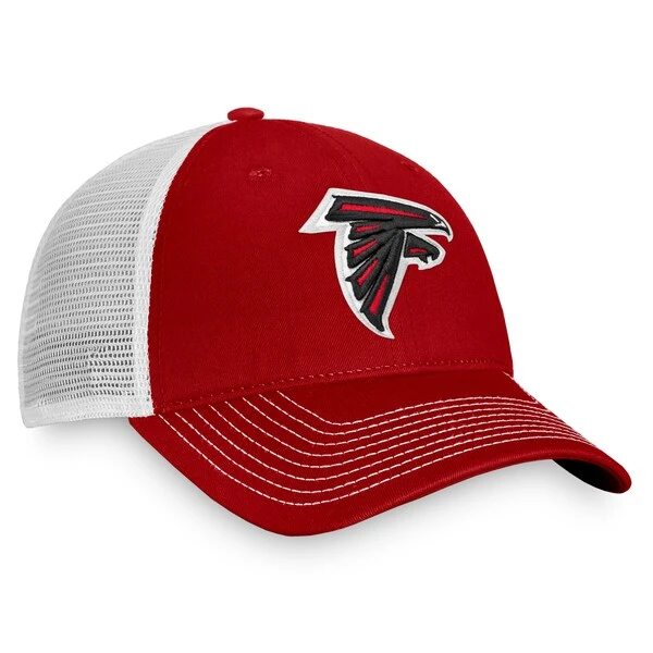 Men's Fanatics Branded Red/White Atlanta Falcons Fundamental Trucker Unstructured Adjustable Hat 5 Men's Fanatics Branded Red/White Atlanta Falcons Fundamental Trucker Unstructured Adjustable Hat - Image 3