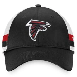 Men's Fanatics Branded Black/White Atlanta Falcons Iconic Team Stripe Trucker Snapback Hat -Riddel Shop white atlanta falcons iconic team stripe trucker snapback hat pi4500000 altimages ff 4500036 d273ff401939eda3a863alt2 full
