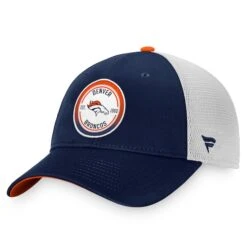 Men's Fanatics Branded Navy/White Denver Broncos Iconic Gradient Trucker Snapback Hat