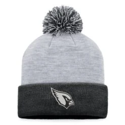Women's Fanatics Branded Gray Arizona Cardinals Cuffed Knit Hat With Pom