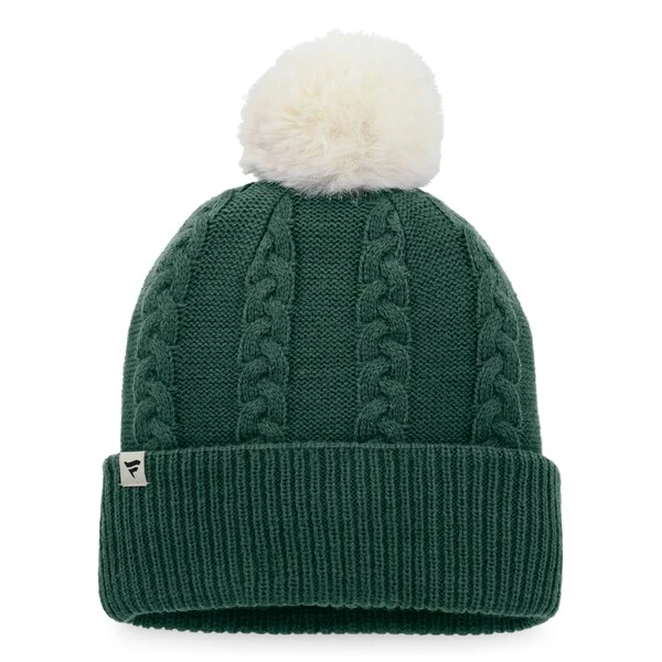 Women's Fanatics Branded Green Green Bay Packers Vintage Heritage Cuffed Knit Hat - Image 2
