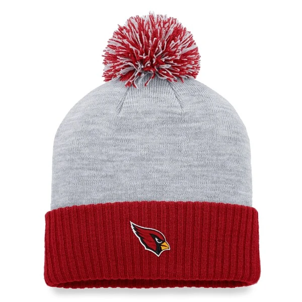 Women's Fanatics Branded Heather Gray Arizona Cardinals Ash Cuffed Knit Hat With Pom 3 Women's Fanatics Branded Heather Gray Arizona Cardinals Ash Cuffed Knit Hat With Pom