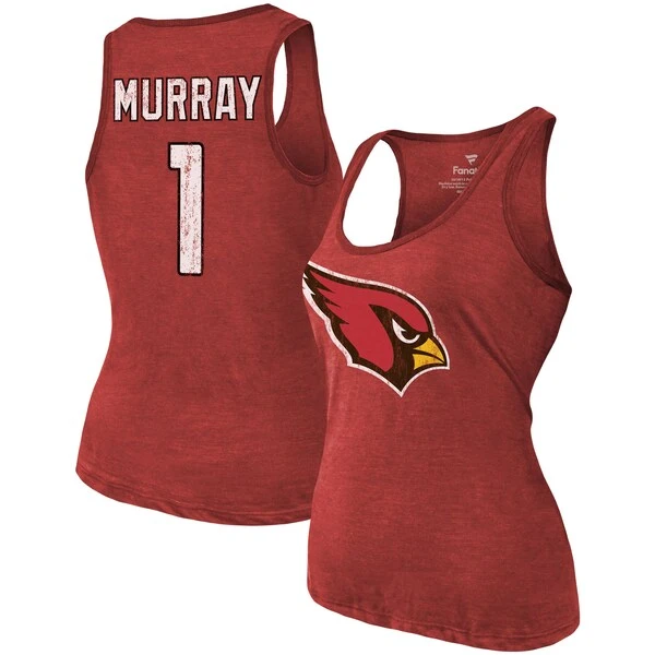 Women's Fanatics Branded Heathered Cardinal Arizona Cardinals Name & Number Tri-Blend Tank Top 3 Women's Fanatics Branded Heathered Cardinal Arizona Cardinals Name & Number Tri-Blend Tank Top