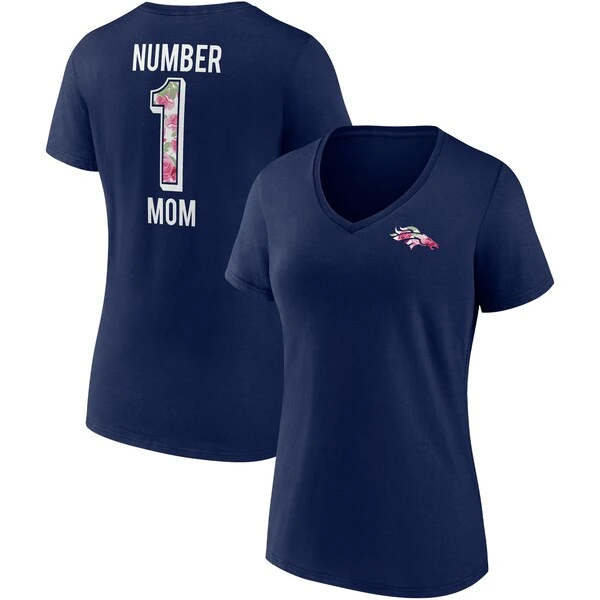 Women's Fanatics Branded Navy Denver Broncos Team Mother's Day V-Neck T-Shirt 3 Women's Fanatics Branded Navy Denver Broncos Team Mother's Day V-Neck T-Shirt