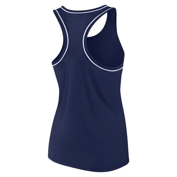 Women's Fanatics Branded Navy Denver Broncos Wordmark Logo Racerback Scoop Neck Tank Top 5 Women's Fanatics Branded Navy Denver Broncos Wordmark Logo Racerback Scoop Neck Tank Top - Image 3