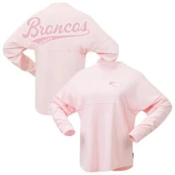Women's Fanatics Branded Pink Denver Broncos Millennial Spirit Jersey T-Shirt