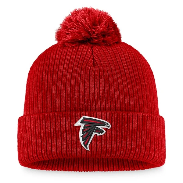 Women's Fanatics Branded Red Atlanta Falcons Cuffed Knit Hat With Pom 3 Women's Fanatics Branded Red Atlanta Falcons Cuffed Knit Hat With Pom