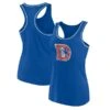 Women's Fanatics Branded Royal Denver Broncos Primary Logo Racerback Tank Top