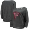Women's Majestic Threads Black Atlanta Falcons Foil Logo Boat Neck Tri-Blend Raglan Pullover Sweatshirt -Riddel Shop womens majestic threads black atlanta falcons foil logo boat neck tri blend raglan pullover sweatshirt pi4058000 altimages ff 4058381 6afa5f610d7af1bd0640alt1 full