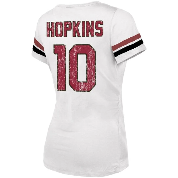 Women's Majestic Threads DeAndre Hopkins White Arizona Cardinals Name & Number V-Neck T-Shirt 5 Women's Majestic Threads DeAndre Hopkins White Arizona Cardinals Name & Number V-Neck T-Shirt - Image 3